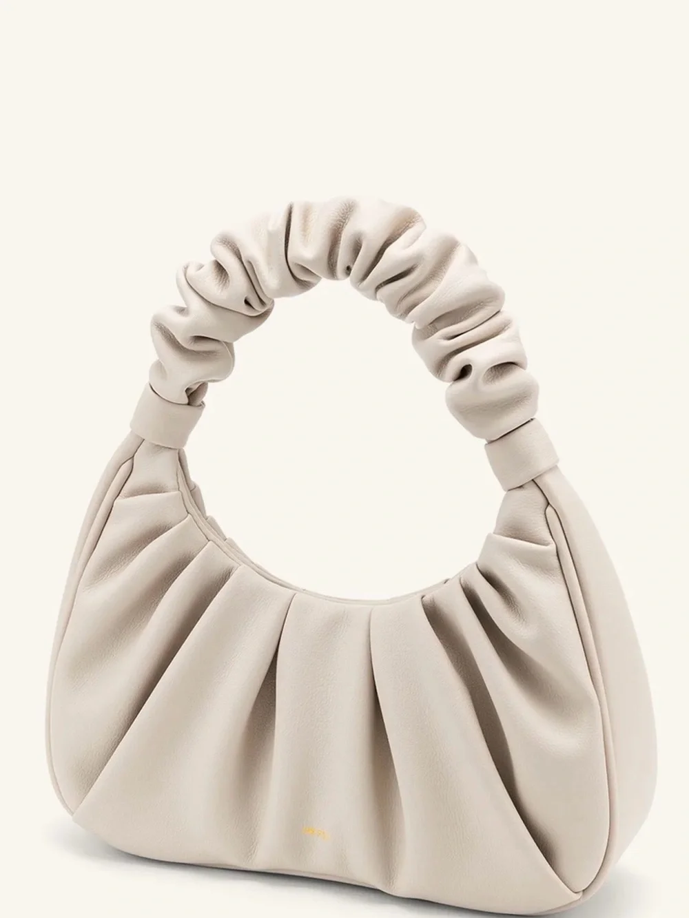 JW PEI Gabbi Ruched Hobo Shoulder Bag in Cream